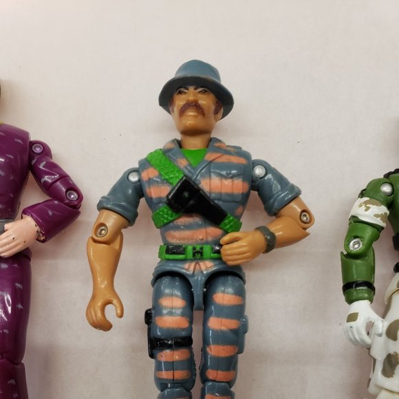 4 Vintage Lanard Corps Action Figures GI Joe Style as is with 1 gun - Picture 7 of 7